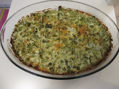 פשטידת ברוקולי וגבינה